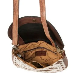 American Darling Tooled Leather And Cowhide Purse -Ariat shop ADBGA211C 04