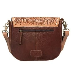 American Darling Tooled Leather And Cowhide Purse -Ariat shop ADBGA211C 05
