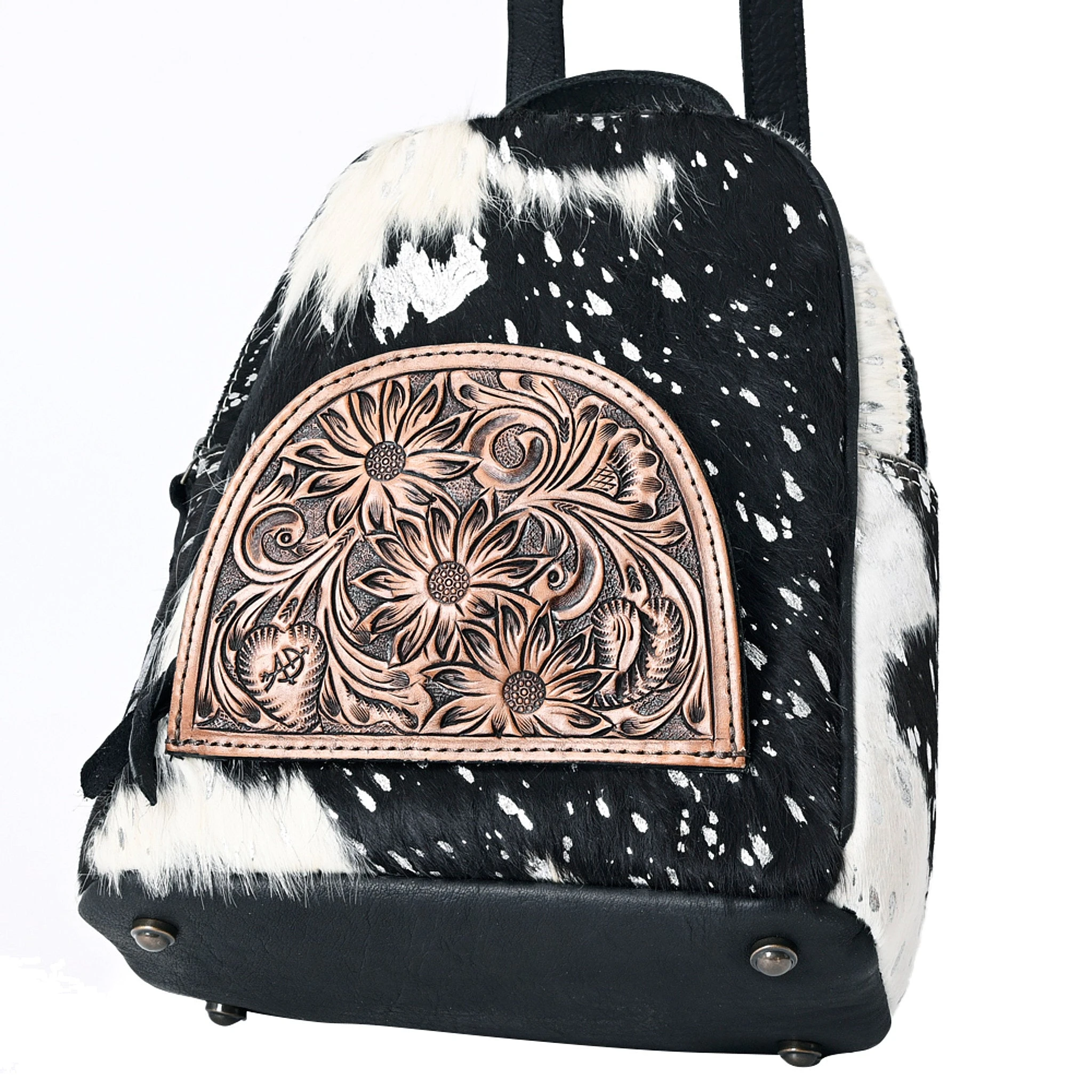 American Darling Small Hair-On Hide Convertible Concealed Carry Backpack Purse 6 American Darling Small Hair-On Hide Convertible Concealed Carry Backpack Purse - Image 4