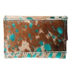 American Darling Turquoise Cowhide Coin Purse 7 American Darling Turquoise Cowhide Coin Purse -Ariat shop ADBGZ141ACTRQ 03