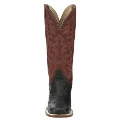 Justin Boots Women`s AQHA Cowgal Black Full Quill Ostrich 13 In Boot -Ariat shop AQ8650 04