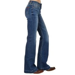 7 For All Mankind Women's Mankind Flare Denim Jean -Ariat shop AU115Y005 2