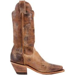 Justin Boots Women's Tan Road Brown-11in Matching Top Cowgirl Boots -Ariat shop BRL122 5