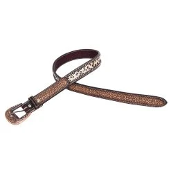 Rafter T Ranch Company Ladies Gator Leopard Print Belt -Ariat shop BT626 1