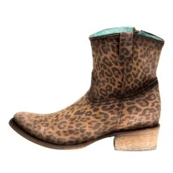 Corral Women's Leopard Print Round Toe Bootie -Ariat shop C3627 2
