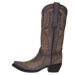 Nrs Footwear Women's Grey Embroidered Western Boot -Ariat shop C3651 2