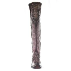 Corral Womens Bone/Chocolate OVerlay Tall Top Boot 9 Corral Womens Bone/Chocolate OVerlay Tall Top Boot -Ariat shop C3704 2