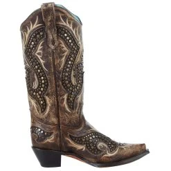 Corral Women's Taupe Overlay 13in. Top Boot -Ariat shop C3794 5