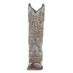 Corral Women`s Turquoise Brown 13in. Boot -Ariat shop C3849 2