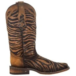 Corral Women`s Black & Brown Zebra Print 11in. Boot -Ariat shop C3859 05
