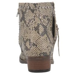 Dingo 1969 Women's Clementine Grey Snake Round Toe 5in. Bootie -Ariat shop DI866 GY 04