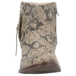 Dingo 1969 Women's Clementine Grey Snake Round Toe 5in. Bootie -Ariat shop DI866 GY 05