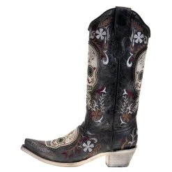 Women's Corral Grey Sugar Skull Western Boot -Ariat shop E1587 21