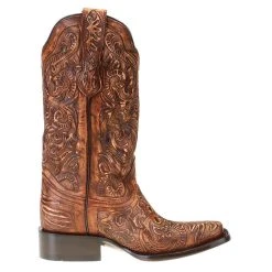 Corral Women's Corral Brown Tooled Boot -Ariat shop G1543 41
