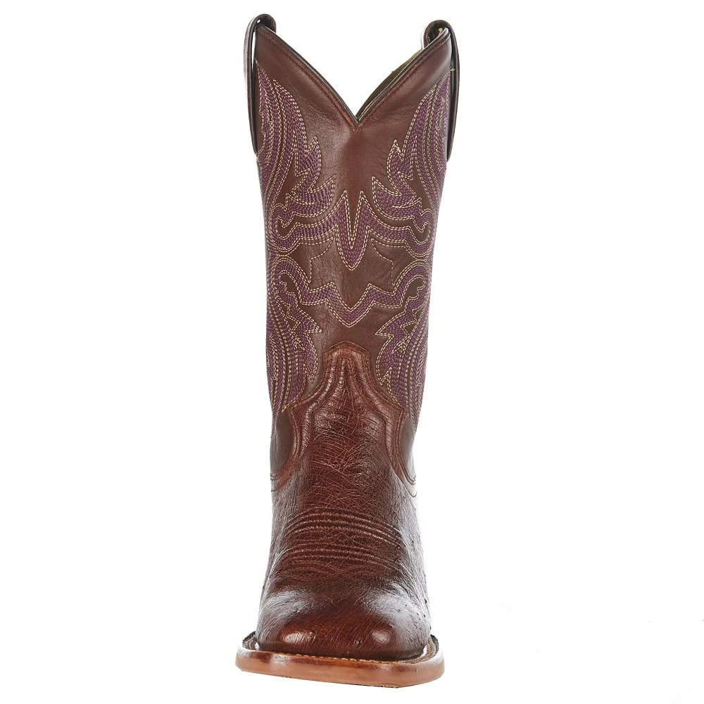 Justin Boots Women's Vintage Cognac Smooth Ostrich Cowgirl Boot 5 Justin Boots Women's Vintage Cognac Smooth Ostrich Cowgirl Boot - Image 3