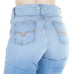 Kimes Ranch Women's Jennifer Light Wash High Rise Trouser Jeans -Ariat shop JENNIFER SUGARFADE 4