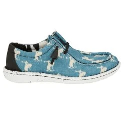 Justin Boots Women's Hazer Turquoise And Broncs Casual -Ariat shop JL178 03