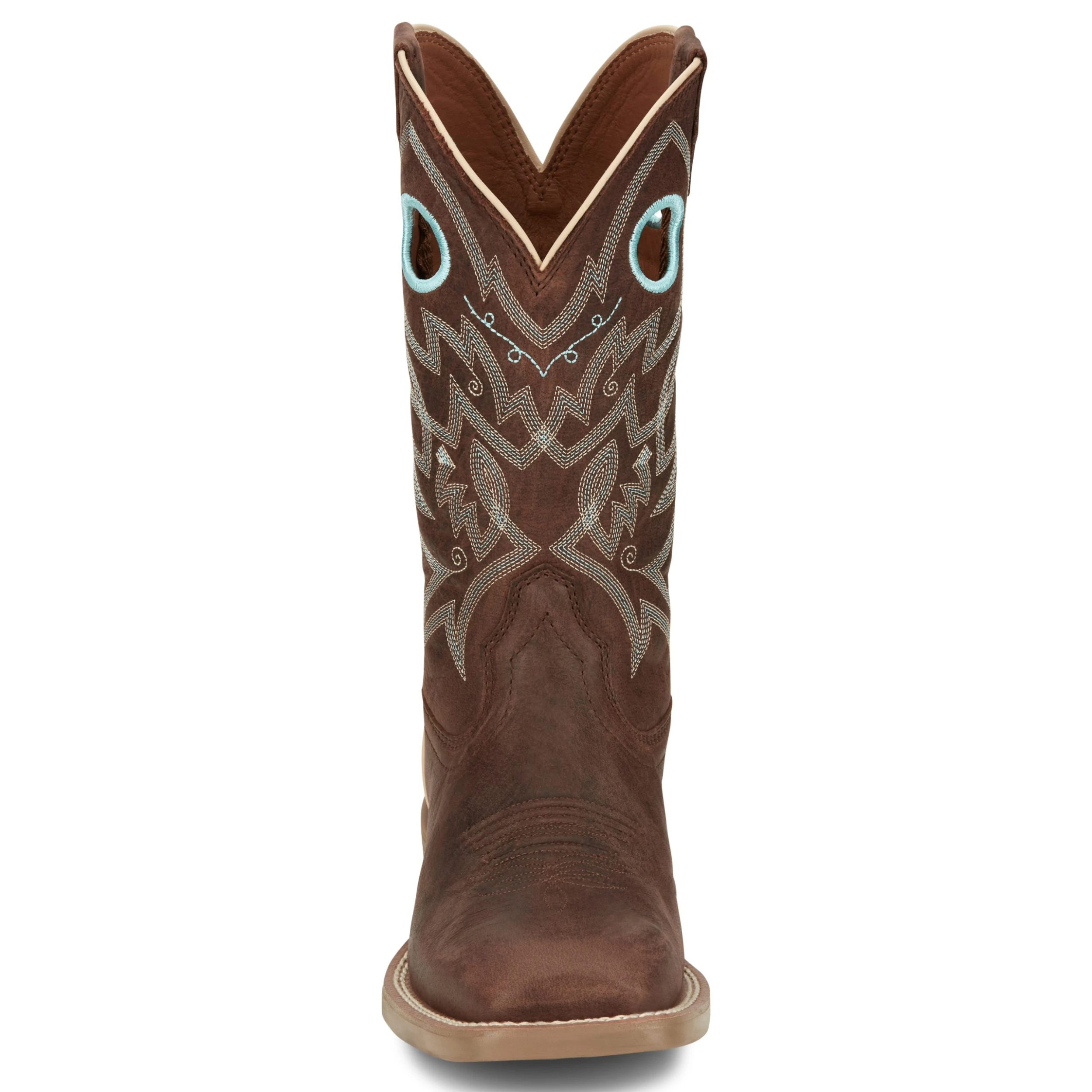 Justin Boots Women's Stampede Liberty Spicy Brown 11 In Top Square Toe Cowgirl Boot 7 Justin Boots Women's Stampede Liberty Spicy Brown 11 In Top Square Toe Cowgirl Boot - Image 5