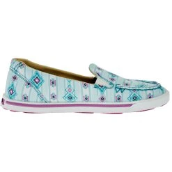 Wrangler Footwear Women's Retro Skylight Blue Raspberry Pink Slip On Casual Shoes -Ariat shop KWC0019 05