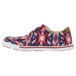Wrangler Footwear Women's Retro Red Ombre Aztec Print Low Top Casual Shoes -Ariat shop KWC0021 03