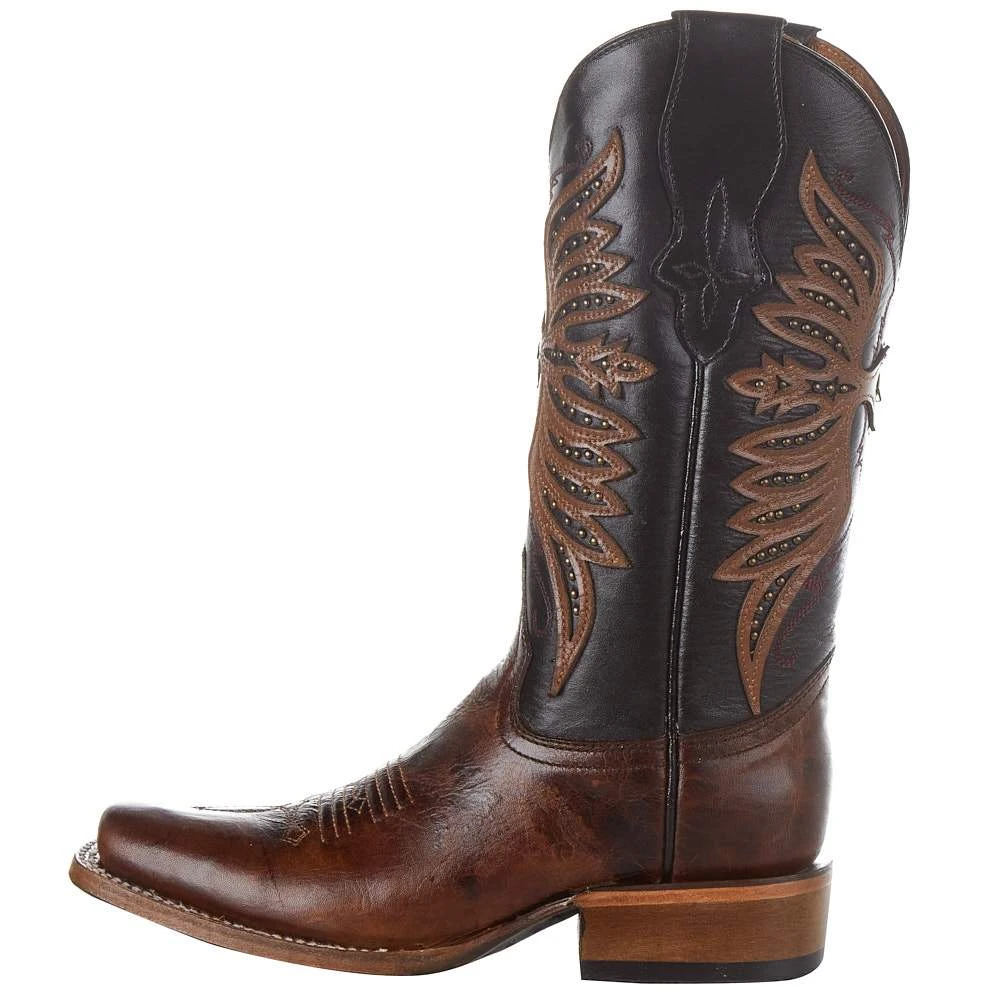 Circle G Women's Circle G Brown 12in. Black Top Boot 5 Circle G Women's Circle G Brown 12in. Black Top Boot - Image 3