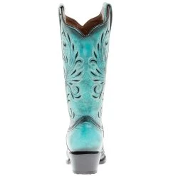 Circle G Women's Turquoise 13in. Top Snip Toe Boot -Ariat shop L2076 04