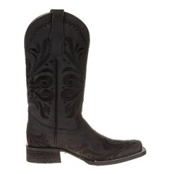 Circle G Women's Black Embroidered Square Toe Boot -Ariat shop L5464 4