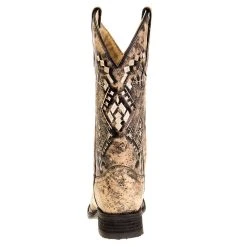 Circle G Women's Sand Embroidery Square Toe Boot -Ariat shop L5525 3