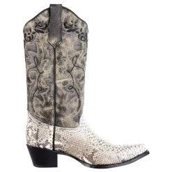 Circle G Womens Circle G Natural Black Python Boot -Ariat shop L5698 5