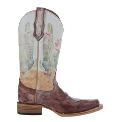Circle G Womens Wine Suede 11in Square Toe Boot 12 Circle G Womens Wine Suede 11in Square Toe Boot -Ariat shop L5812 5