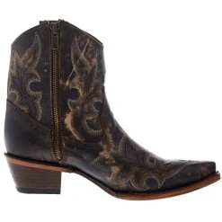 Circle G Women`s Black/Brown Embroidered 7in. Top Boot -Ariat shop L5917 05