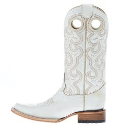 Circle G Womens Velo Pearl Cutout 12 In Embroidery Top Cowgirl Boot -Ariat shop L6007 03