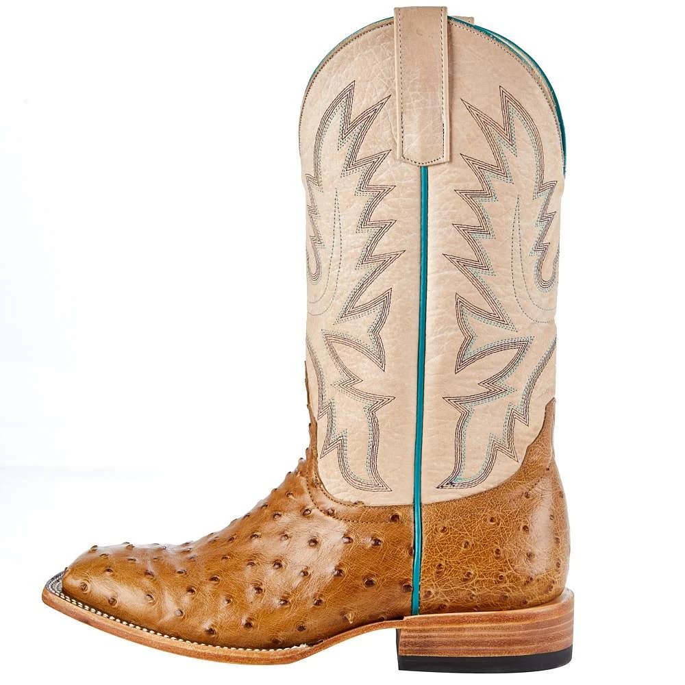 Macie Bean Women's Top Hand Antique Saddle Full Quill Ostrich Cowgirl Boot 5 Macie Bean Women's Top Hand Antique Saddle Full Quill Ostrich Cowgirl Boot - Image 3