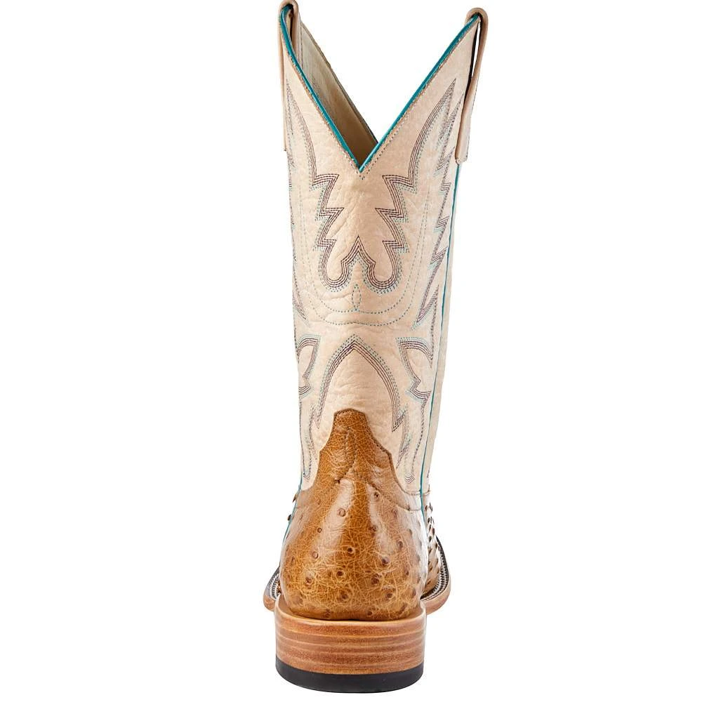 Macie Bean Women's Top Hand Antique Saddle Full Quill Ostrich Cowgirl Boot 6 Macie Bean Women's Top Hand Antique Saddle Full Quill Ostrich Cowgirl Boot - Image 4