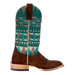 Macie Bean Womens MB TH Latte Bacon Rough Out 11` Top Boot -Ariat shop M2020 4