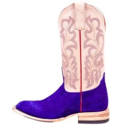 Macie Bean Women's Top Hand Bean Purple Suede Cowgirl Boot -Ariat shop M2026 3
