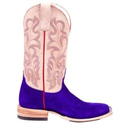 Macie Bean Women's Top Hand Bean Purple Suede Cowgirl Boot -Ariat shop M2026 5