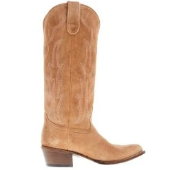 Macie Bean Women's Mind Your Own Biscuits Tobacco Suede Cowgirl Boot -Ariat shop M5229 05