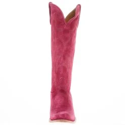 Macie Bean Women's If Karlee Were A Cowgirl 15 In Hot Pink Suede Top Cowgirl Boot -Ariat shop M5231 02