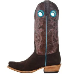 Macie Bean Women`s Top Hand Chocolate Suede 13in. Bone Explosion Boot -Ariat shop M9509 03