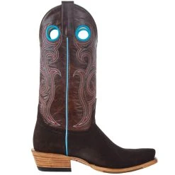 Macie Bean Women`s Top Hand Chocolate Suede 13in. Bone Explosion Boot -Ariat shop M9509 05