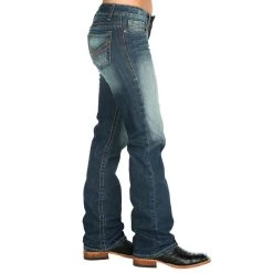 CinchWomens Ada Mid Rise Relaxed Med Wash Bootcut Jean -Ariat shop MJ80252071 2