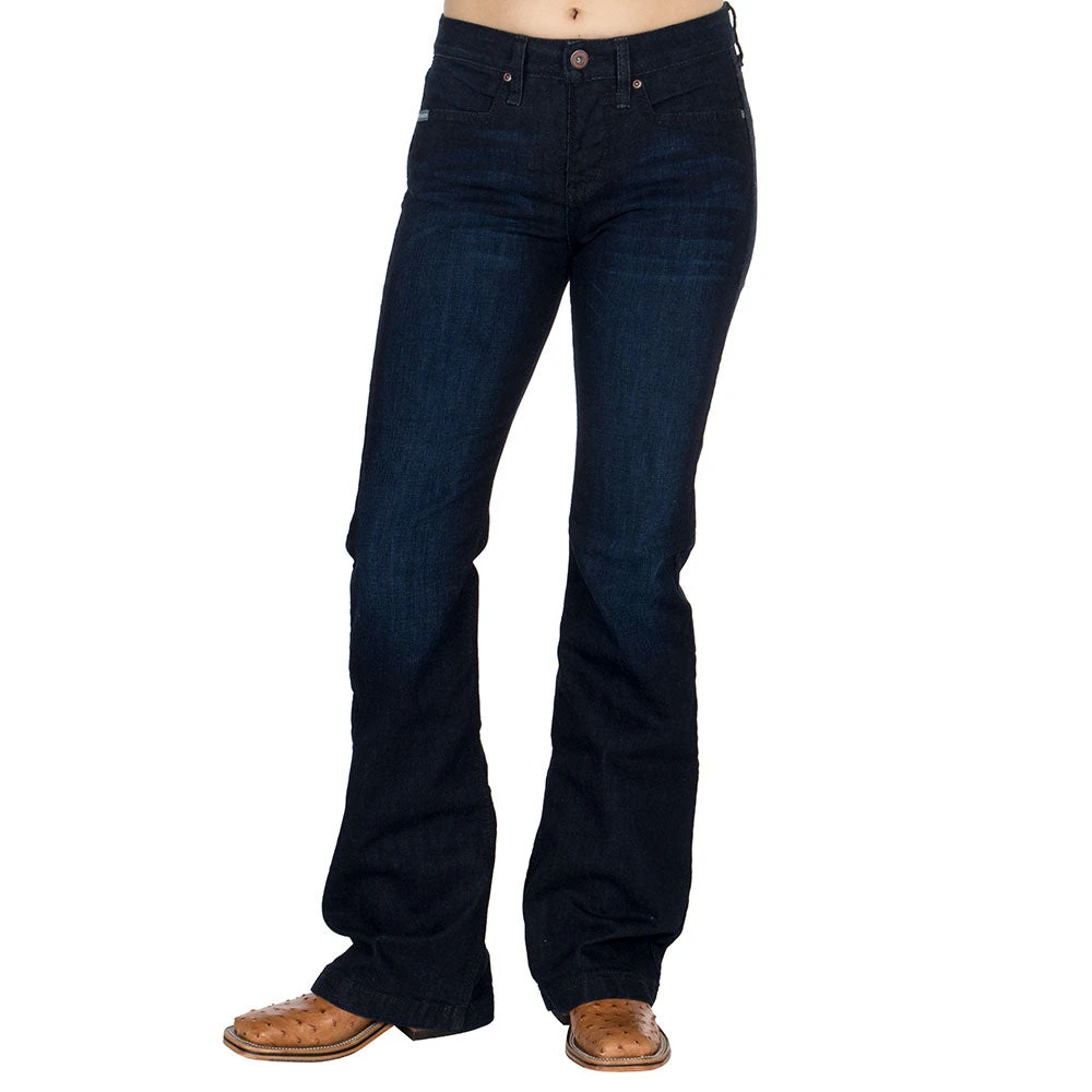 Cinch Women's Lynden Dark Wash Trouser Jean 4 Cinch Women's Lynden Dark Wash Trouser Jean - Image 2