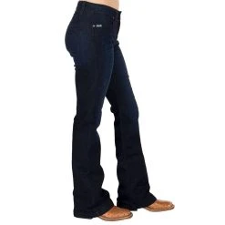 Cinch Women's Lynden Dark Wash Trouser Jean 8 Cinch Women's Lynden Dark Wash Trouser Jean -Ariat shop MJ81454071 2
