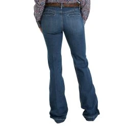 Cinch Women's Lynden Medium Stonewash Slim Trouser 5 Cinch Women's Lynden Medium Stonewash Slim Trouser -Ariat shop MJ81454087 02