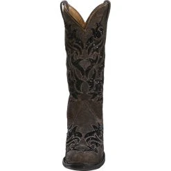Corral Corral Brown And Black Sequin Inlay Cowgirl Boots -Ariat shop R1152 front