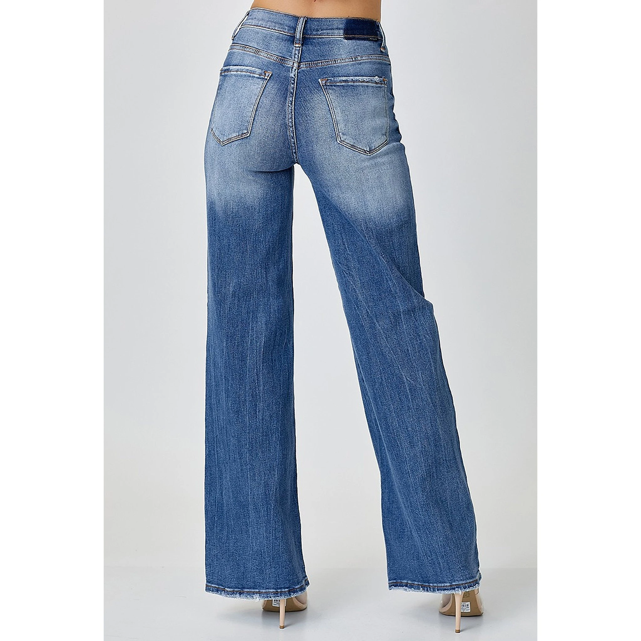 Risen Jeans Women Dipped V Wide Leg Jeans 4 Risen Jeans Women Dipped V Wide Leg Jeans - Image 2