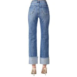 Risen Jeans Women's High Rise Relaxed Straight Leg Jeans -Ariat shop RDP5379 02