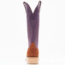 Rios Of Mercedes Women's Rust Carpincho Violet Buffamonte Top Boot -Ariat shop RIOS 106 04