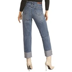 Rock & Roll Denim Indigo Cropped Jeans -Ariat shop RRWD9HR0GU 1